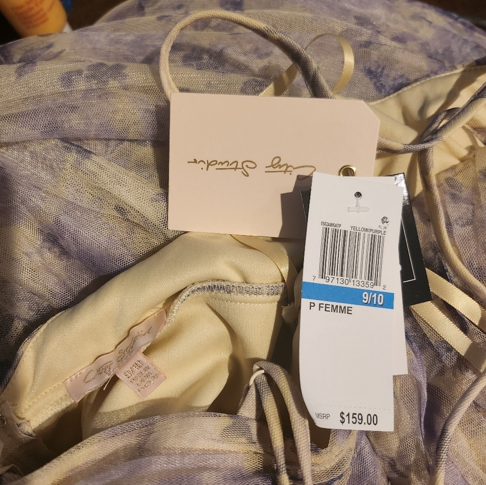 City Studios Tulle Ruffle Gown Dress Size 9/10 NEW - Picture 7 of 7